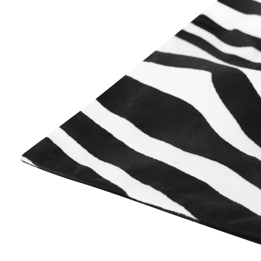 Echo Performance Velvet Poly Filled Pillow in Black/White, 20" x 20". Picture 5