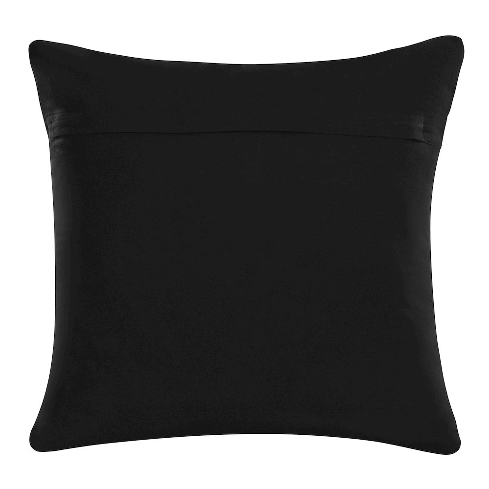 Echo Performance Velvet Poly Filled Pillow in Black/White, 20" x 20". Picture 6