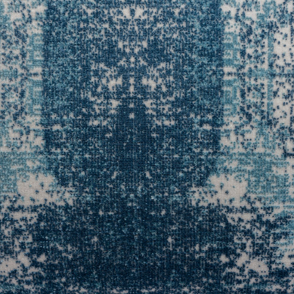 Milano Performance Blend Poly Filled Pillow in Blue/Ivory, 20" x 20". Picture 3