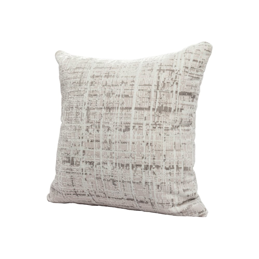 Milano Performance Blend Poly Filled Pillow in Gray/Beige, 20" x 20". Picture 4