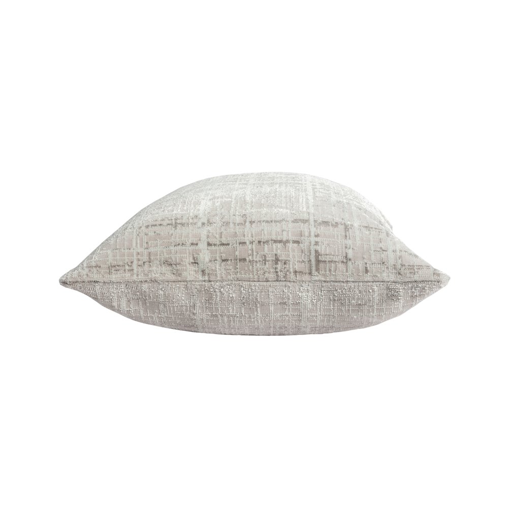 Milano Performance Blend Poly Filled Pillow in Gray/Beige, 20" x 20". Picture 6