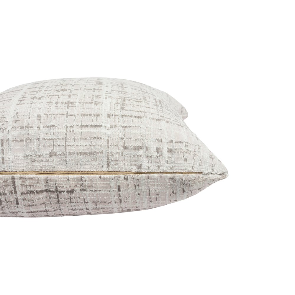 Milano Performance Blend Poly Filled Pillow in Gray/Beige, 20" x 20". Picture 7