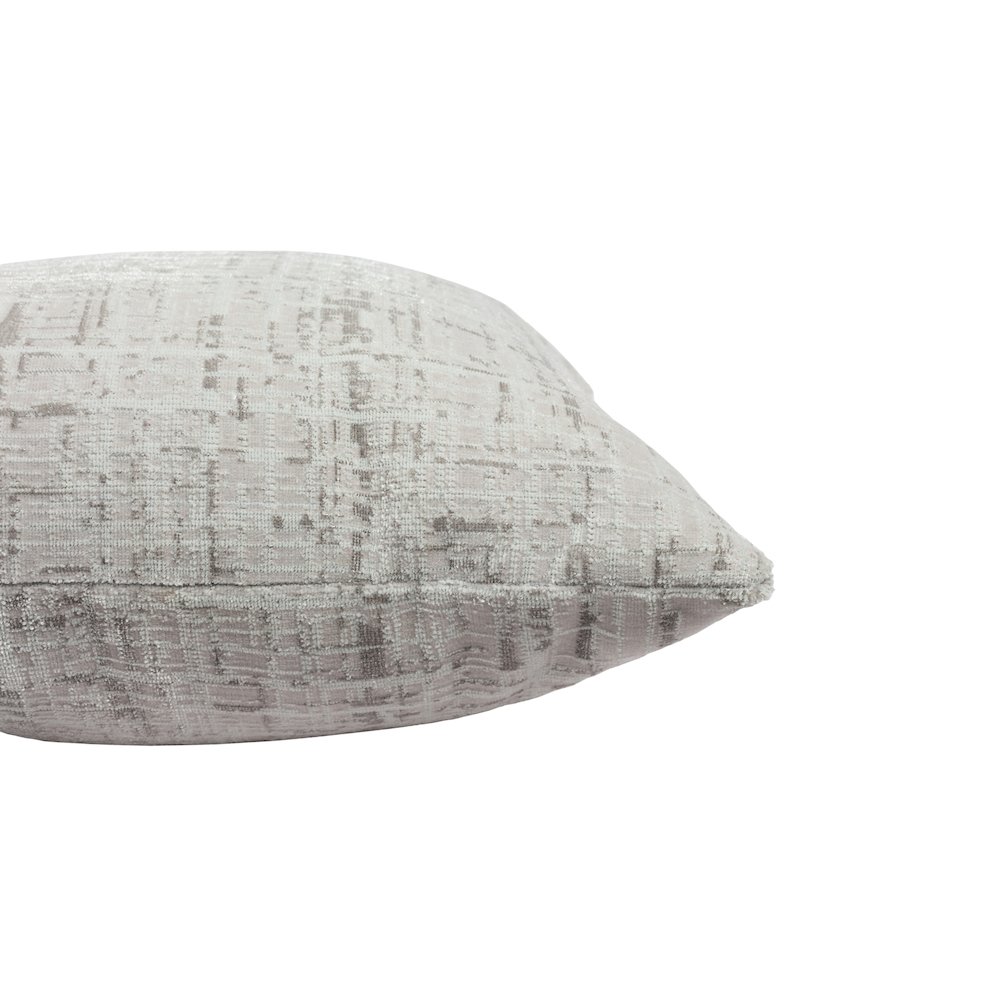 Milano Performance Blend Poly Filled Pillow in Gray/Beige, 20" x 20". Picture 8