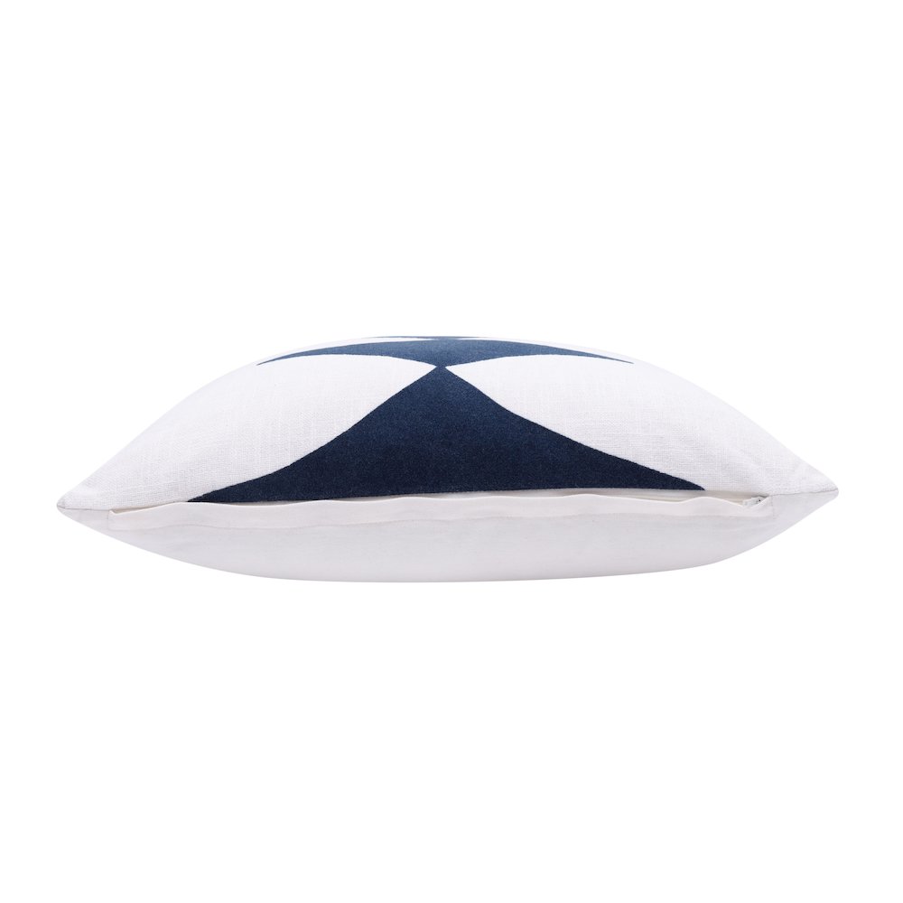 Stacy Garcia Cotton Blend Poly Filled Pillow in Blue/White, 20" x 20". Picture 5