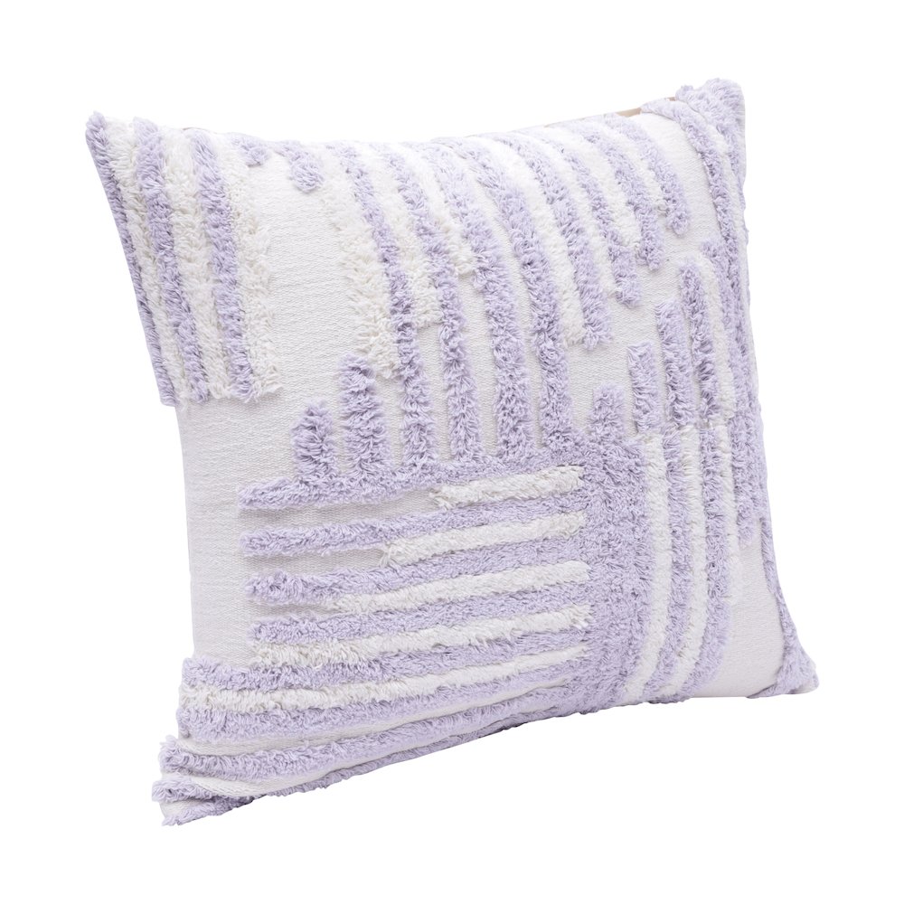 Stacy Garcia Cotton Poly Filled Pillow in Purple/White, 22" x 22". Picture 3