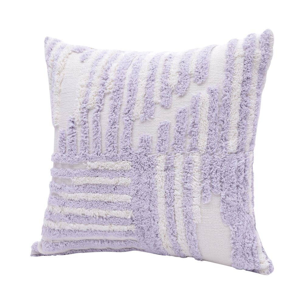 Stacy Garcia Cotton Poly Filled Pillow in Purple/White, 22" x 22". Picture 10