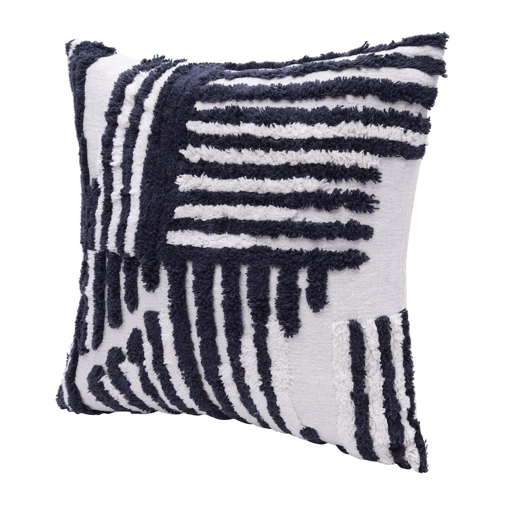 Stacy Garcia Cotton Poly Filled Pillow in Blue/White, 22" x 22". Picture 10