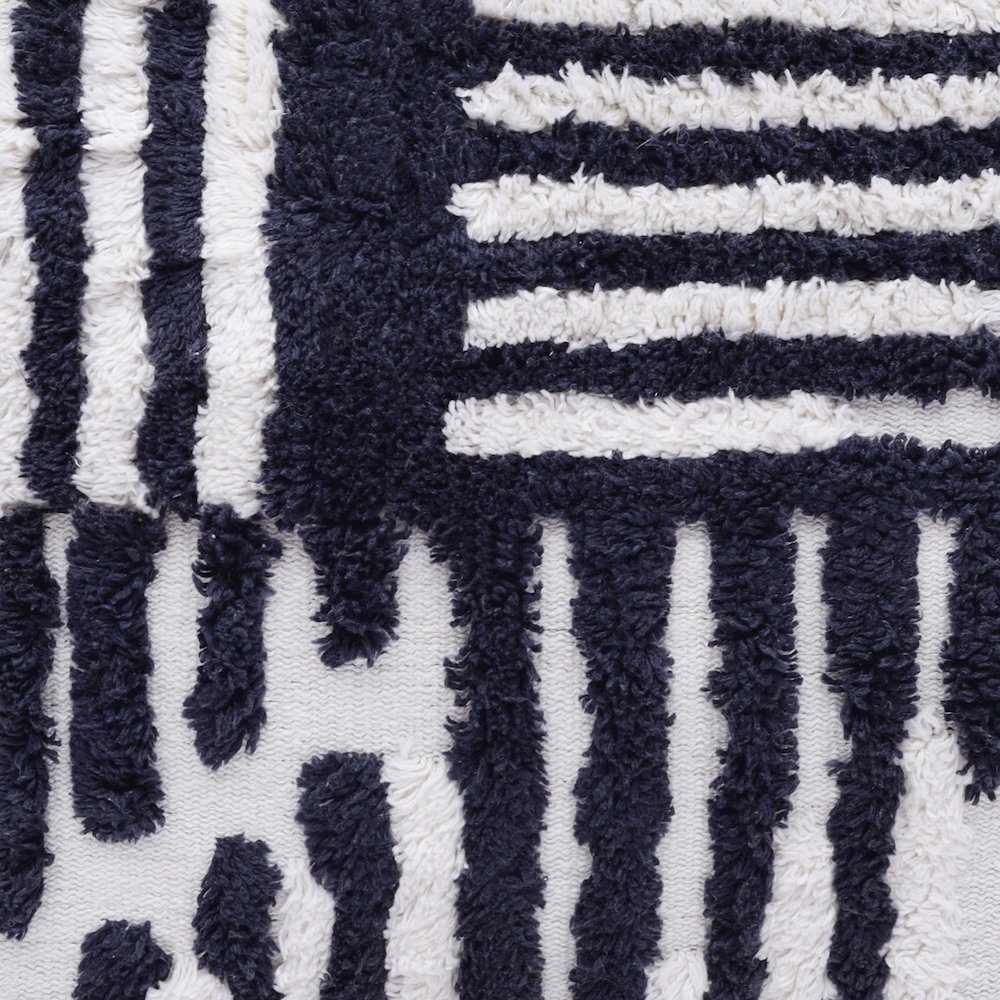 Stacy Garcia Cotton Poly Filled Pillow in Blue/White, 22" x 22". Picture 7