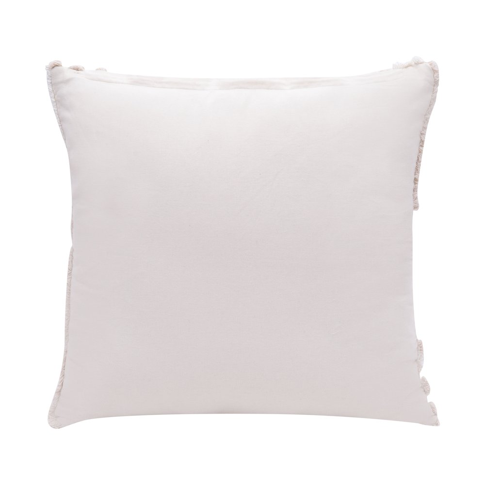 Stacy Garcia Cotton Poly Filled Pillow in Cream/White, 22" x 22". Picture 6
