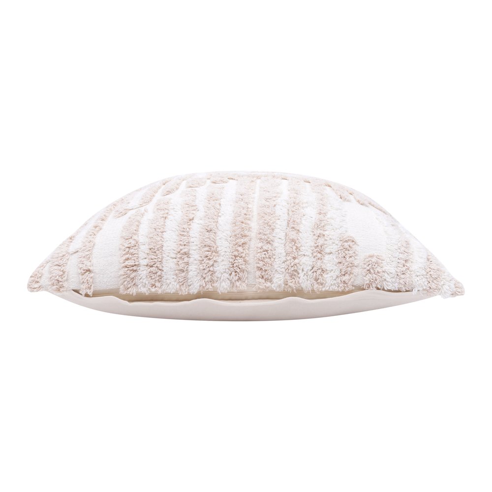 Stacy Garcia Cotton Poly Filled Pillow in Cream/White, 22" x 22". Picture 5