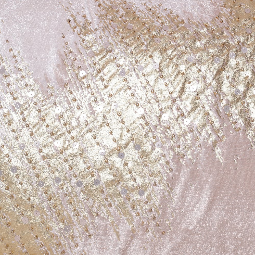 Cosmopolitan Performance Poly Filled Pillow in Gold/Pink, 16" x 24". Picture 7