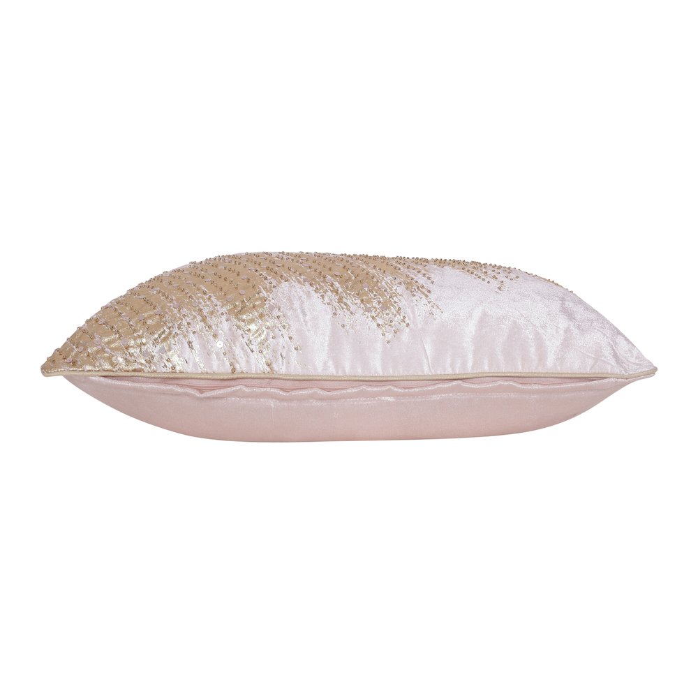 Cosmopolitan Performance Poly Filled Pillow in Gold/Pink, 16" x 24". Picture 3