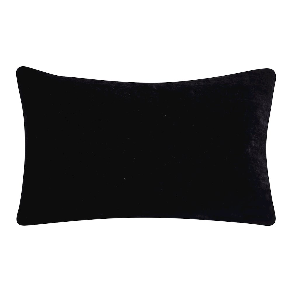 Cosmopolitan Performance Poly Filled Pillow in Black/Gold, 16" x 24". Picture 6