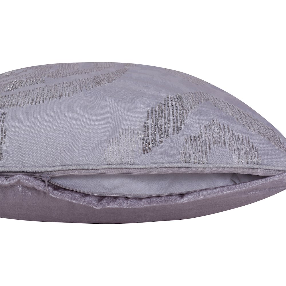 Cosmopolitan Performance Poly Filled Pillow in Silver/Gray, 20" x 20". Picture 10