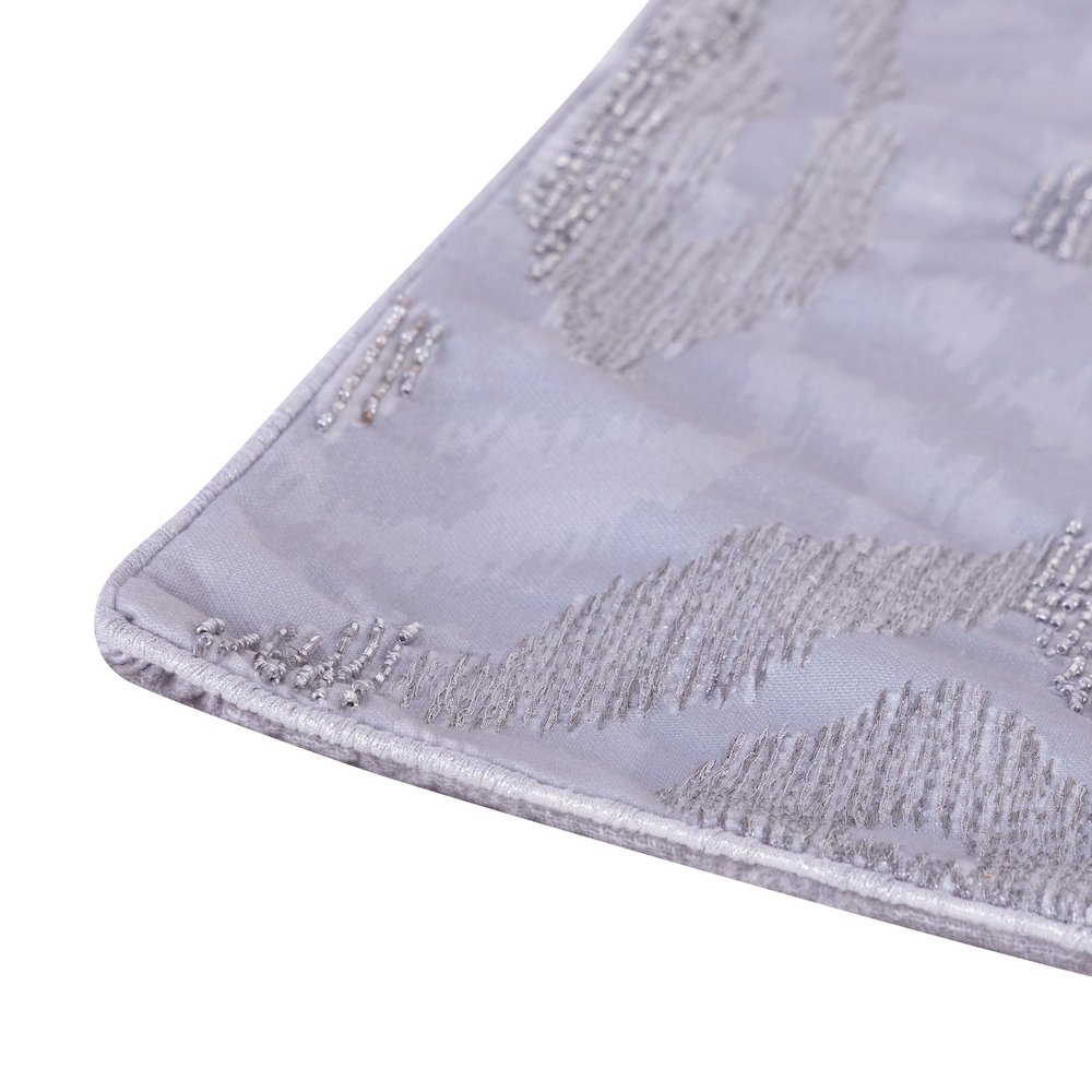 Cosmopolitan Performance Poly Filled Pillow in Silver/Gray, 20" x 20". Picture 5