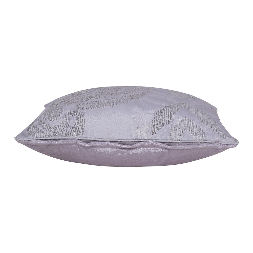 Cosmopolitan Performance Poly Filled Pillow in Silver/Gray, 20" x 20". Picture 3
