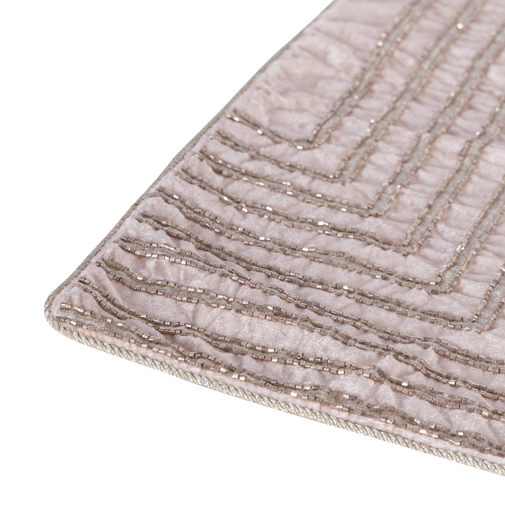 Cosmopolitan Performance Poly Filled Pillow in Pink/Gold, 20" x 20". Picture 5