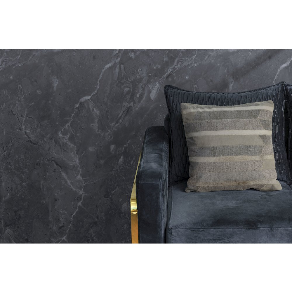 Wayne Wool Blend Poly Filled Pillow in Gray/Tan, 20" x 20". Picture 8