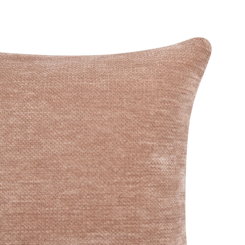 Yakar Chenille Poly Filled Pillow in Beige, 20" x 20". Picture 5
