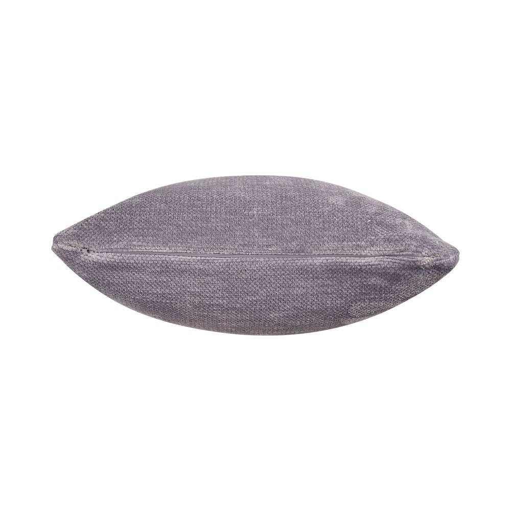 Yakar Chenille Poly Filled Pillow in Gray, 20" x 20". Picture 8
