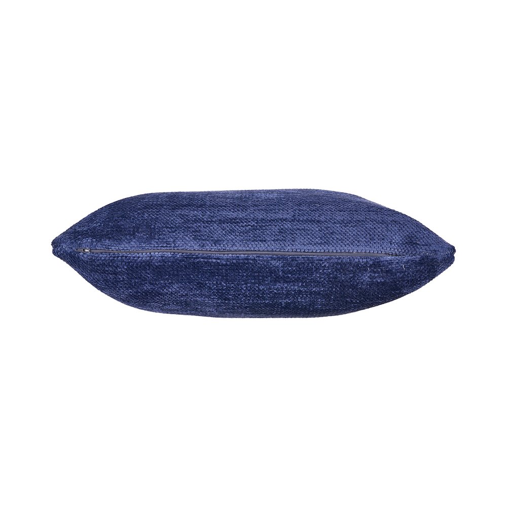 Yakar Chenille Poly Filled Pillow in Blue, 20" x 20". Picture 8