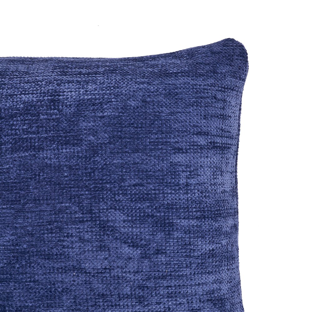 Yakar Chenille Poly Filled Pillow in Blue, 20" x 20". Picture 5