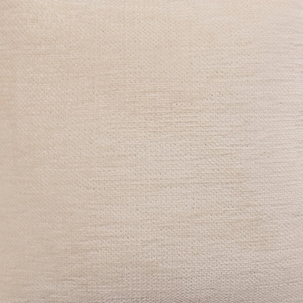 Yakar Chenille Poly Filled Pillow in Ivory, 20" x 20". Picture 7