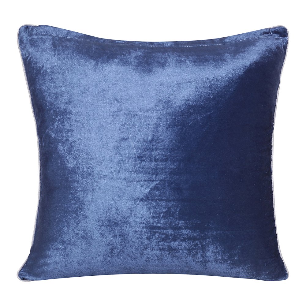 Cosmopolitan Performance Poly Filled Pillow in Blue/Silver, 20" x 20". Picture 6
