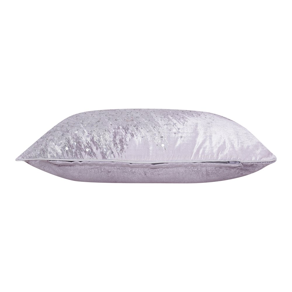 Cosmopolitan Performance Poly Filled Pillow in Gray/Silver, 16" x 24". Picture 9