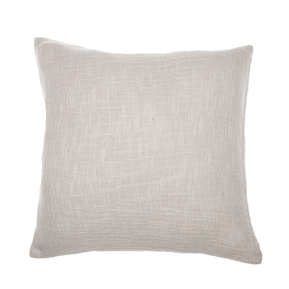 Red/Ivory Contemporary Geometric Hand-Woven Throw Pillow Cover. Picture 6