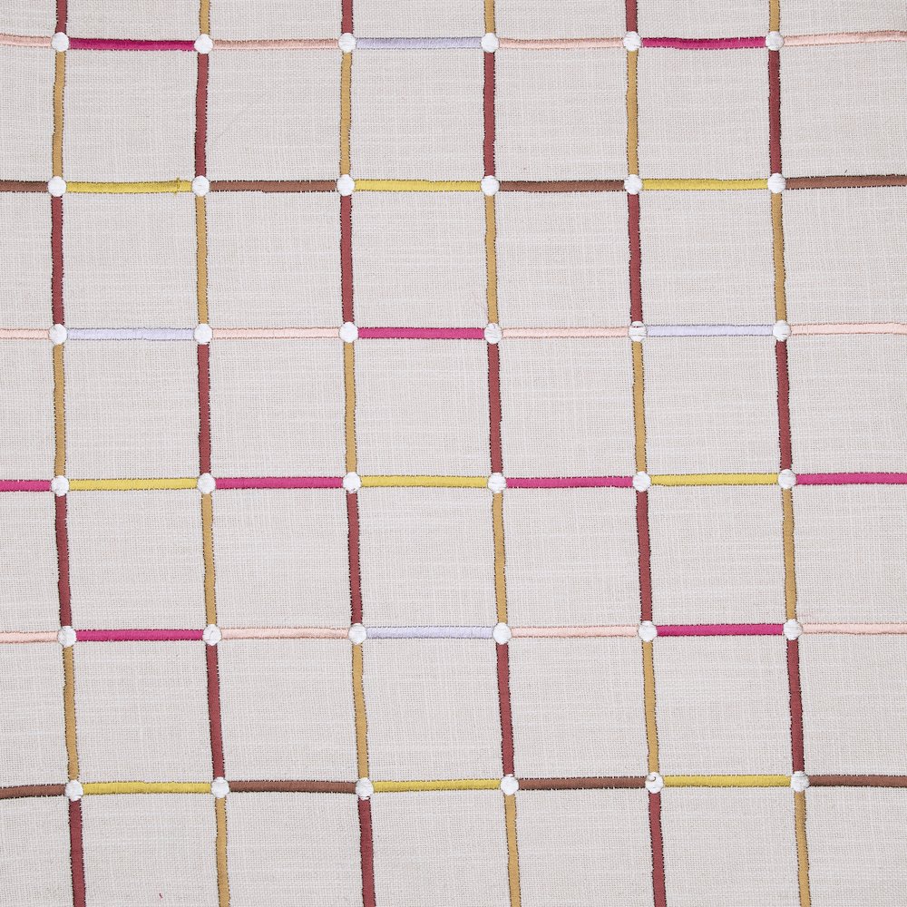 White/Multi Contemporary Checkered Hand-Woven Throw Pillow Cover. Picture 7