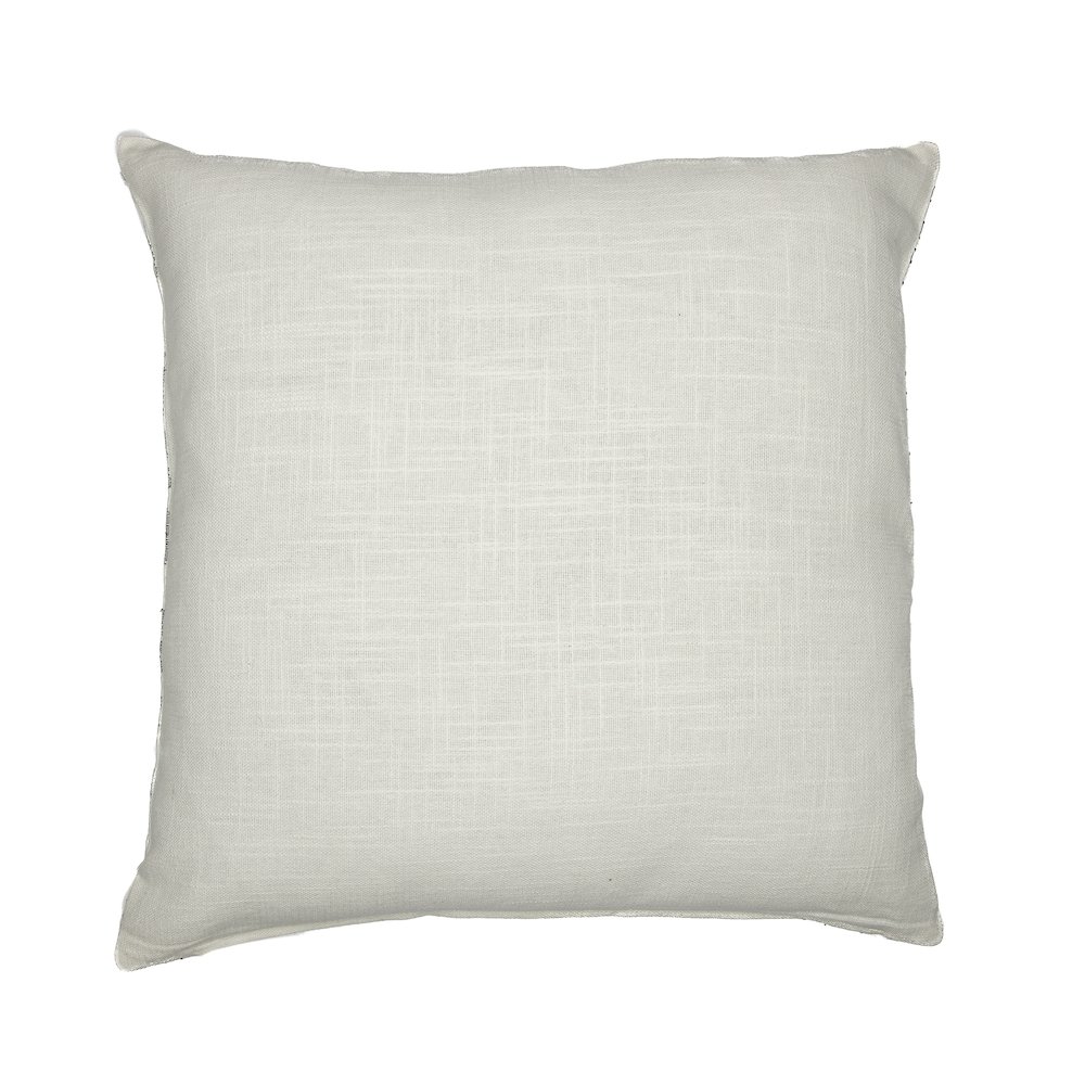 White/Black Contemporary Checkered Hand-Woven Throw Pillow Cover. Picture 6