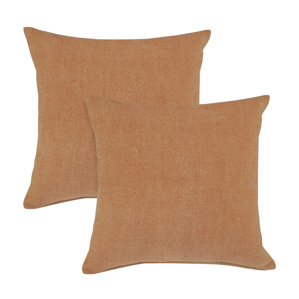 Sundaze Cotton Pillow Set of 2 in Brown, 14" x 36". Picture 1