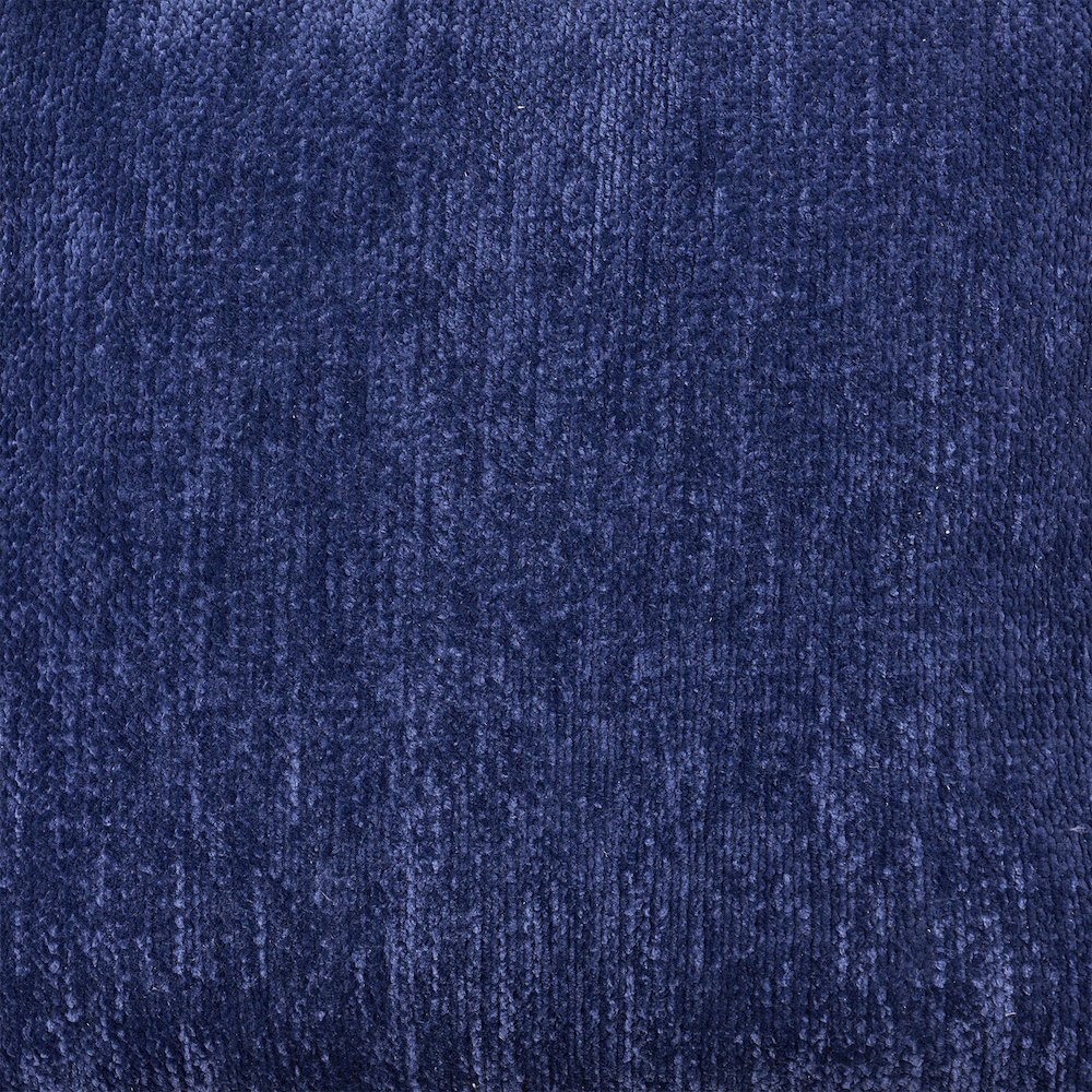 Yakar Chenille Indoor Pouf in Blue, 18" x 18" x 18". Picture 6
