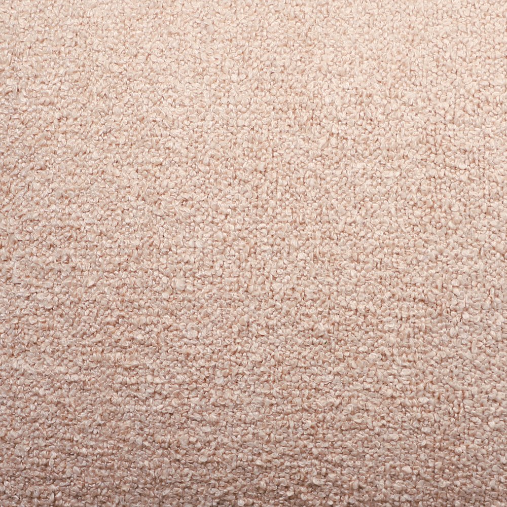Boucle Performance Indoor Pouf in Taupe,  18" x 18" x 18". Picture 7