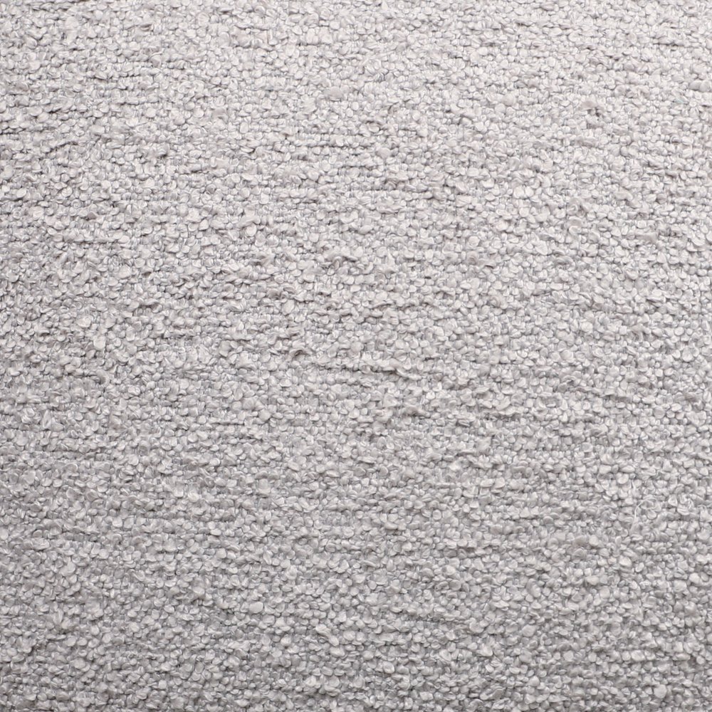Boucle Performance Indoor Pouf in Gray,  18" x 18" x 18". Picture 7