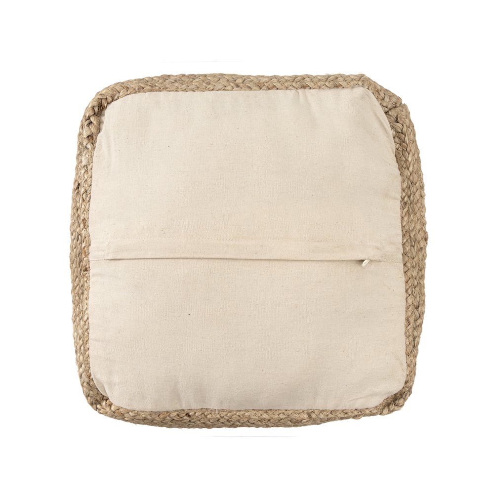 Shashi Pouf Pouf  Finish in Beige/Tan 18" x 18" x 18". Picture 5