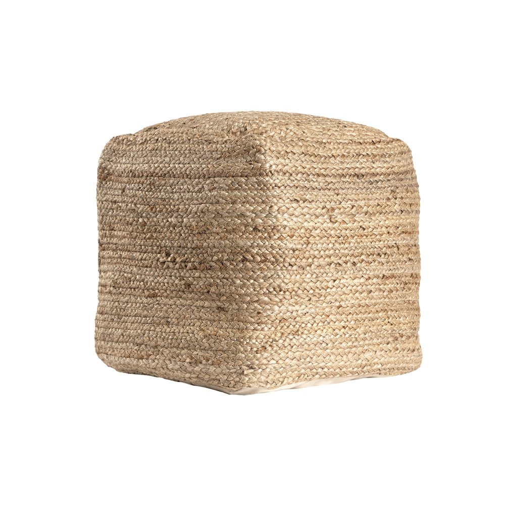 Shashi Pouf Pouf  Finish in Beige/Tan 18" x 18" x 18". Picture 8
