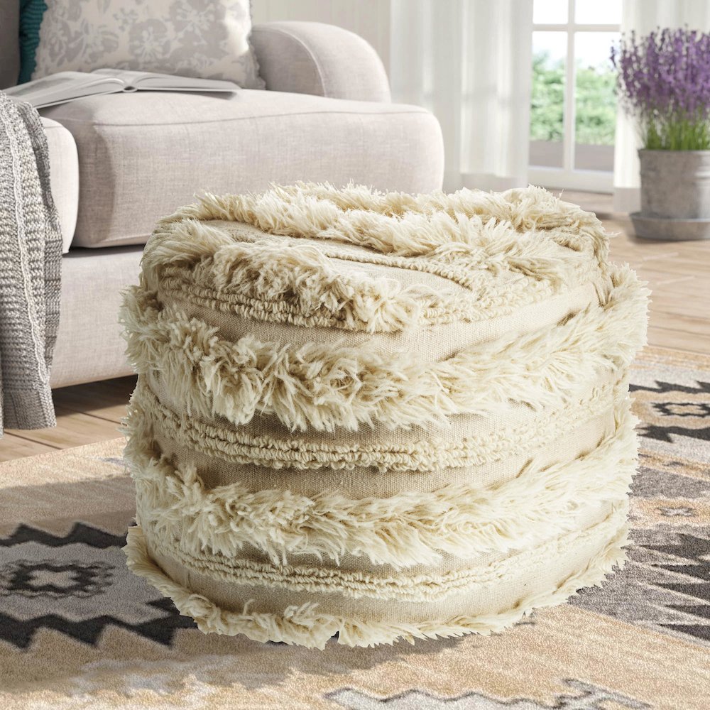 Coverlet Cotton in Ivory 90" x 108". Picture 2