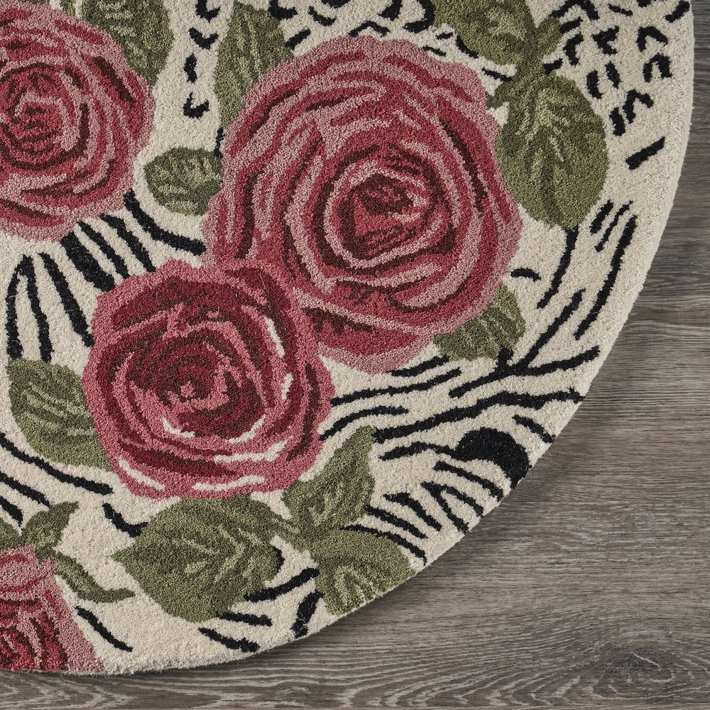 Rose Garden Safari Area Rug. Picture 5