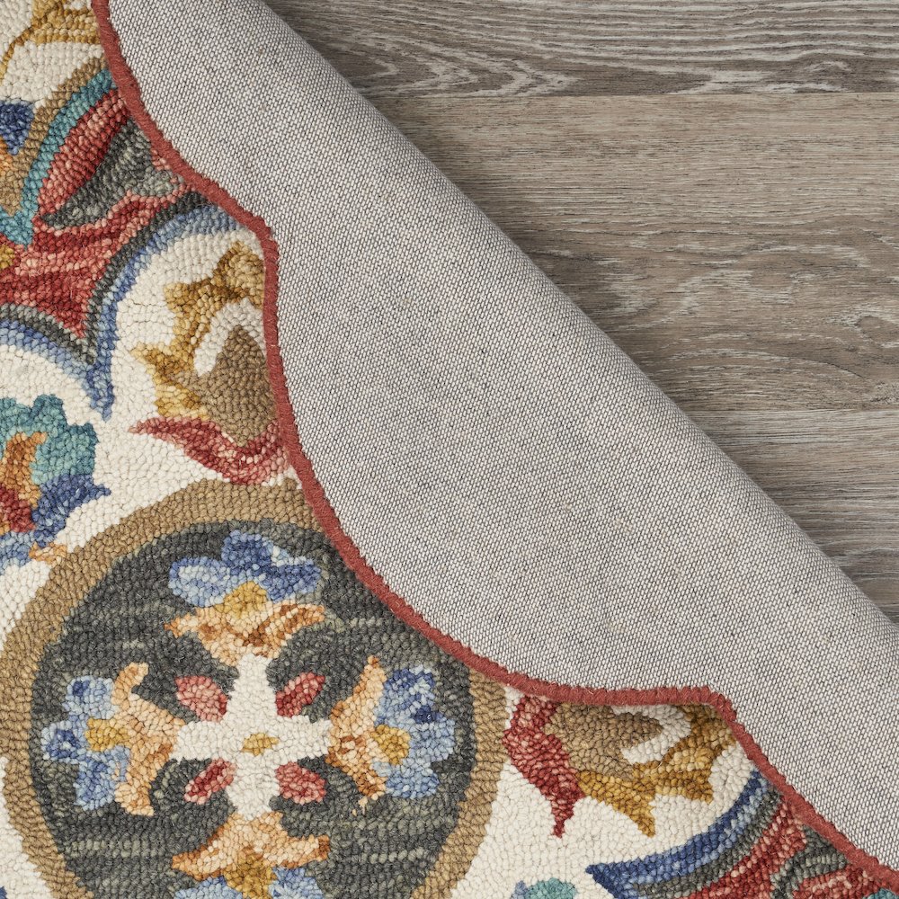 Red Blossoms Area Rug. Picture 3