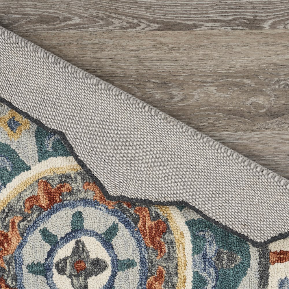 Eclectic Floral Mandala Indoor Area Rug. Picture 3