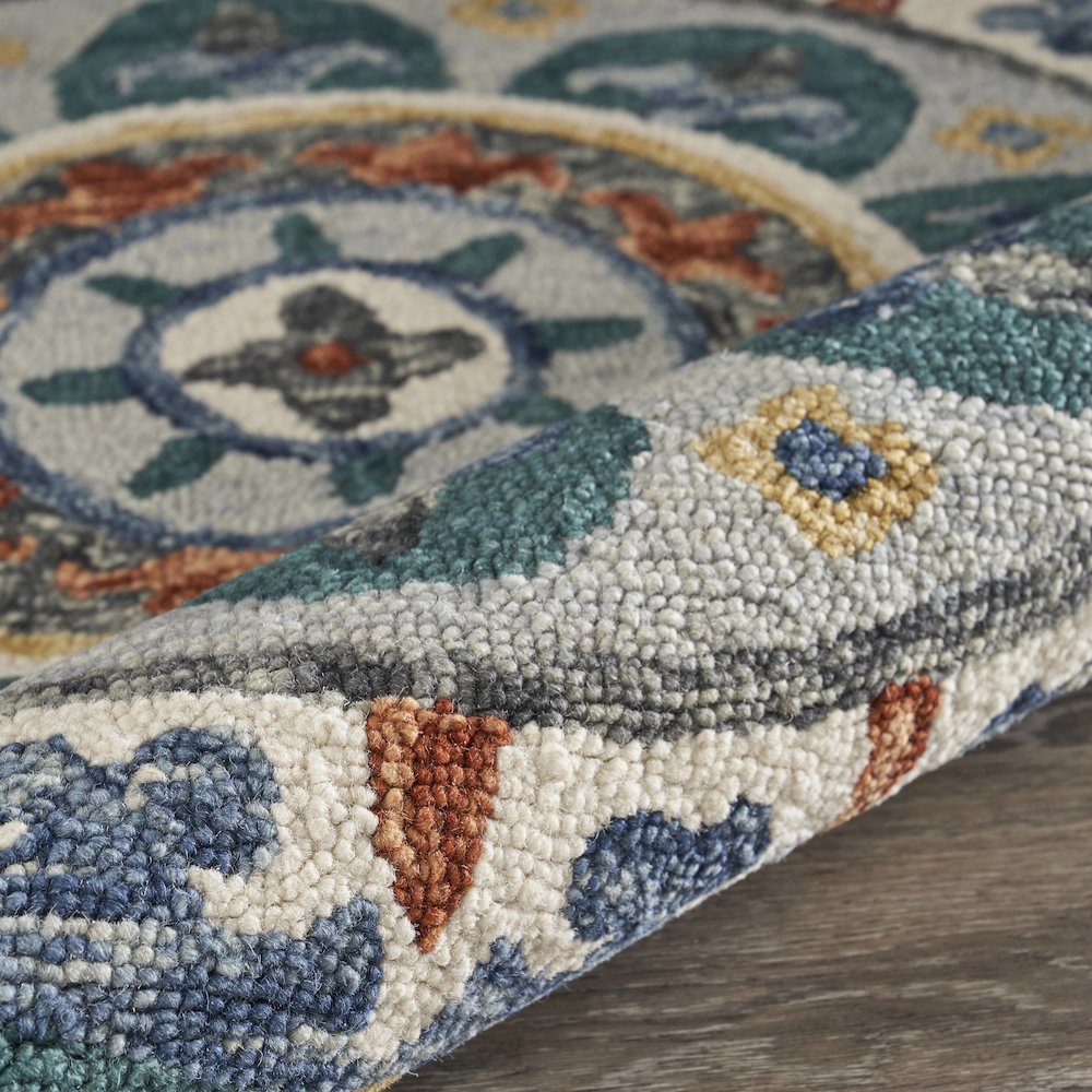 Eclectic Floral Mandala Indoor Area Rug. Picture 4