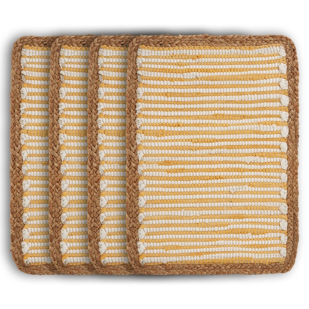 Striped Sunny Day Bordered Place Mat. Picture 1