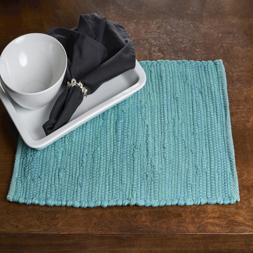 Solid Teal Place Mat. Picture 2