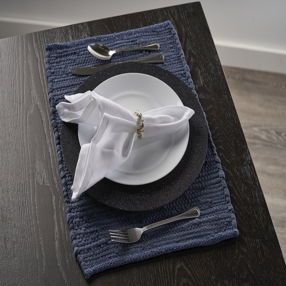 Solid Deep Blue Place Mat. Picture 2