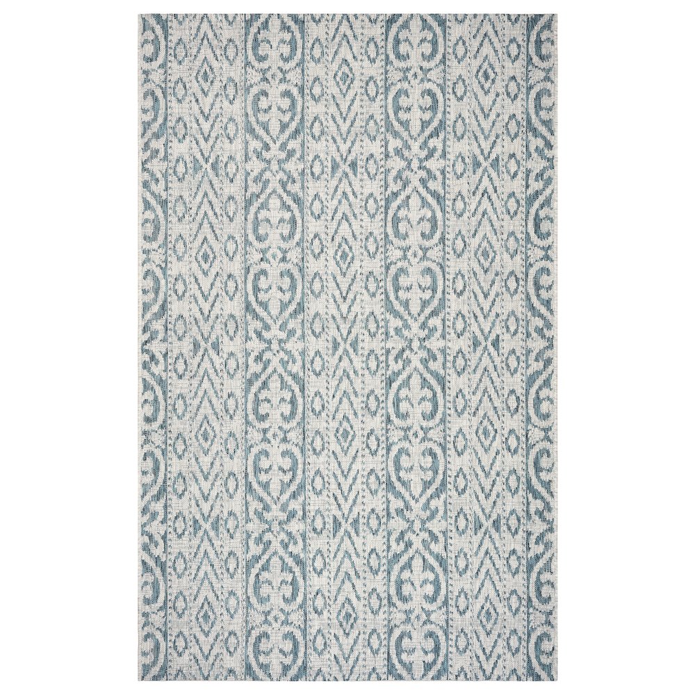 Entwined Geometric Indoor/Outdoor Area Rug. Picture 1