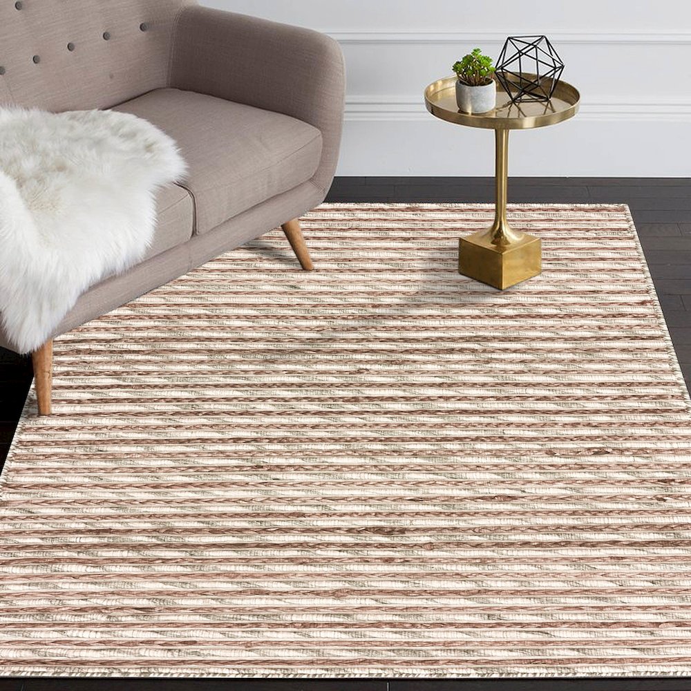 Silver and Jute Area Rug. Picture 7