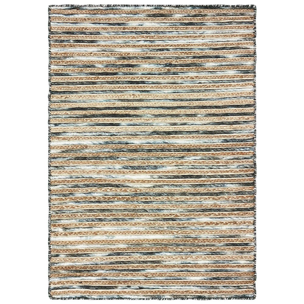Charcoal Jute Area Rug. Picture 1