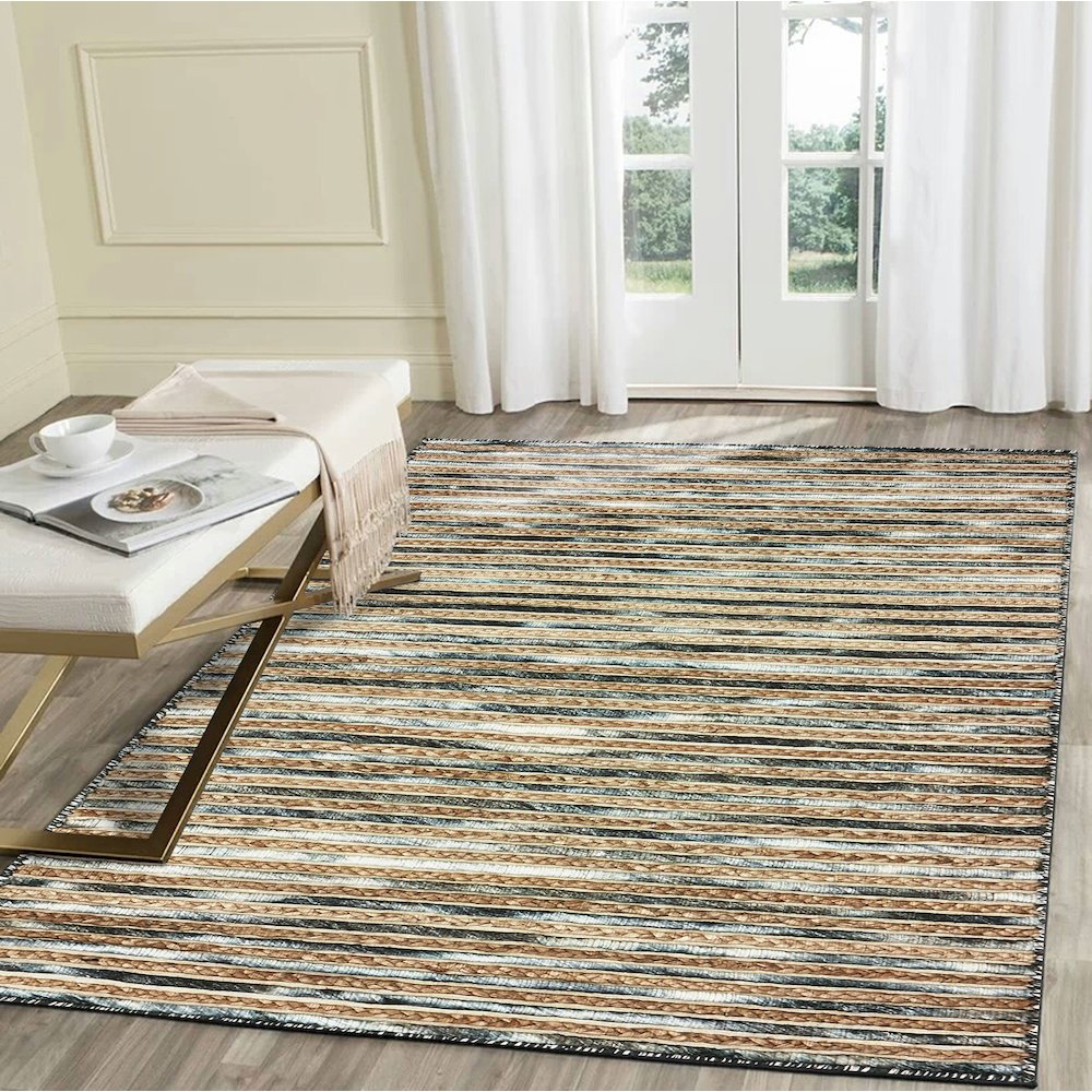 Charcoal Jute Area Rug. Picture 2